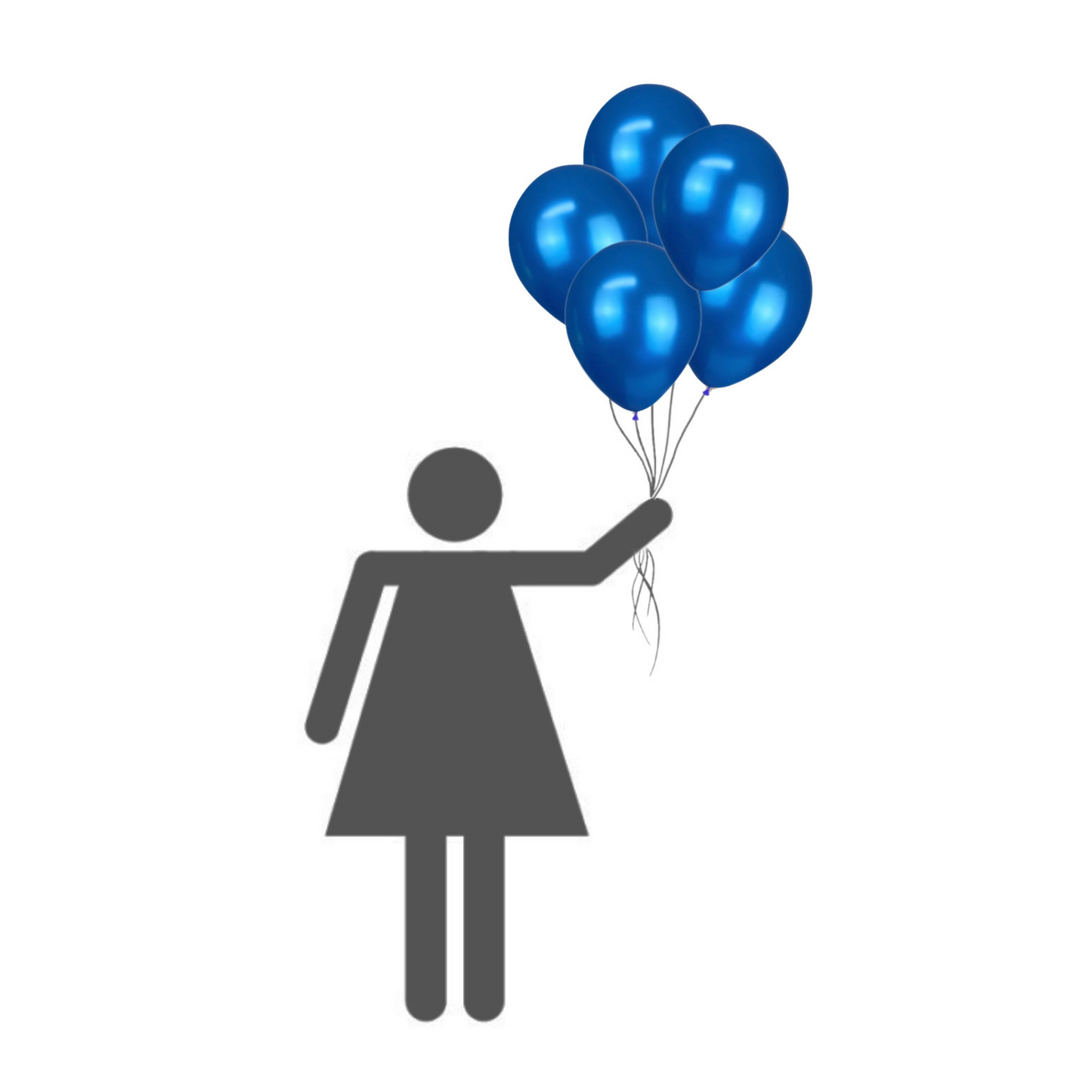 Metallic balloon dark blue