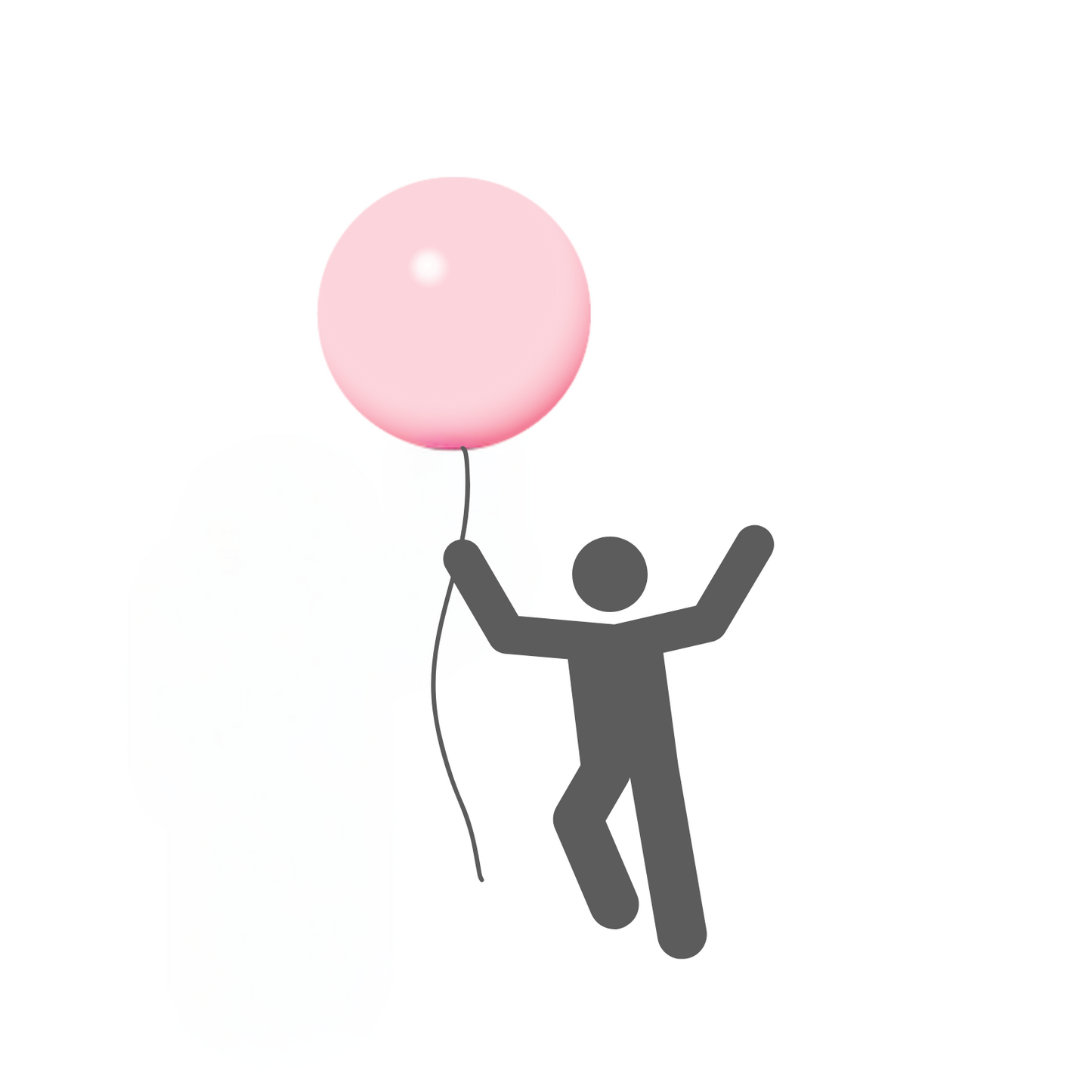 Öko-Riesenballon hellrosa