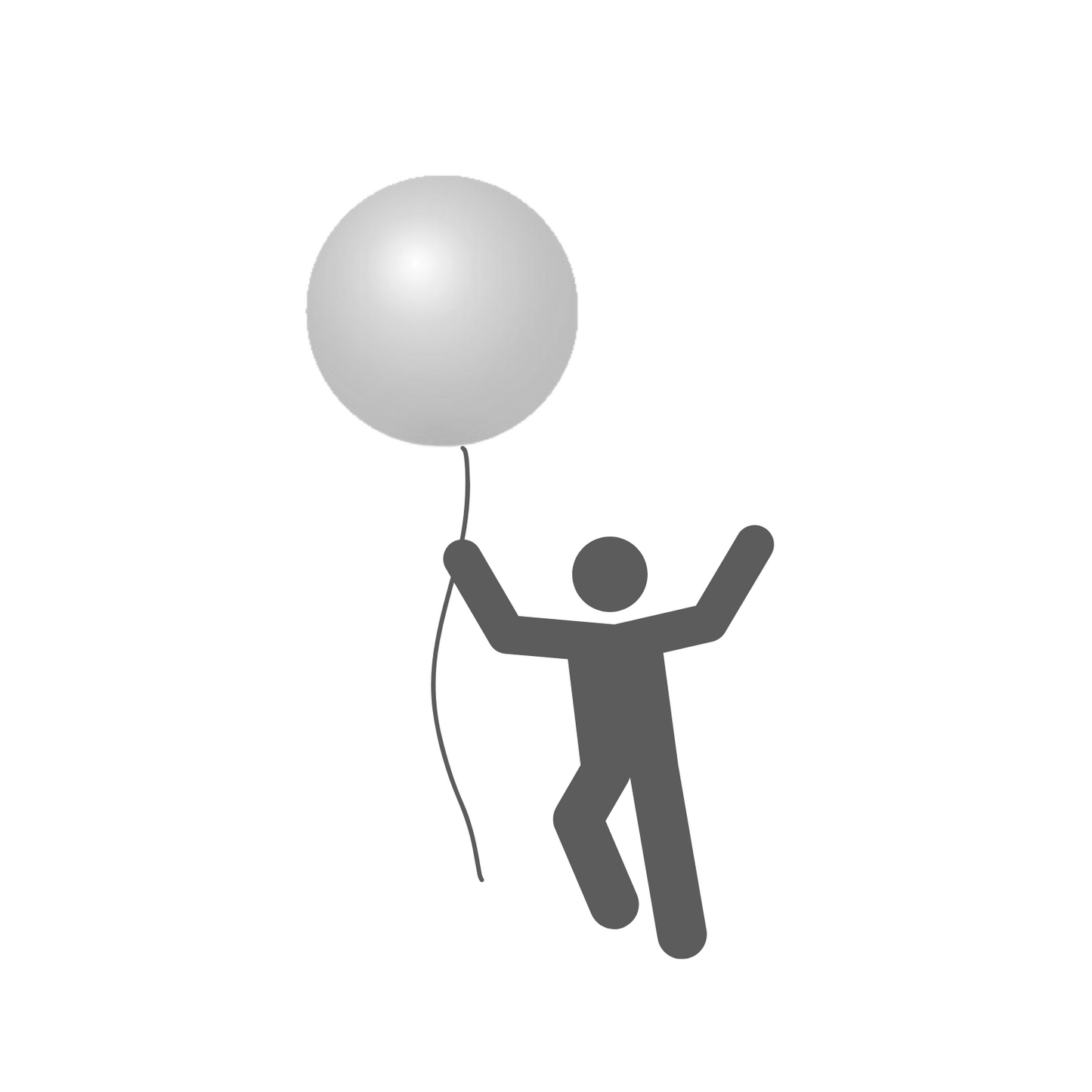 Öko-Riesenballon silber