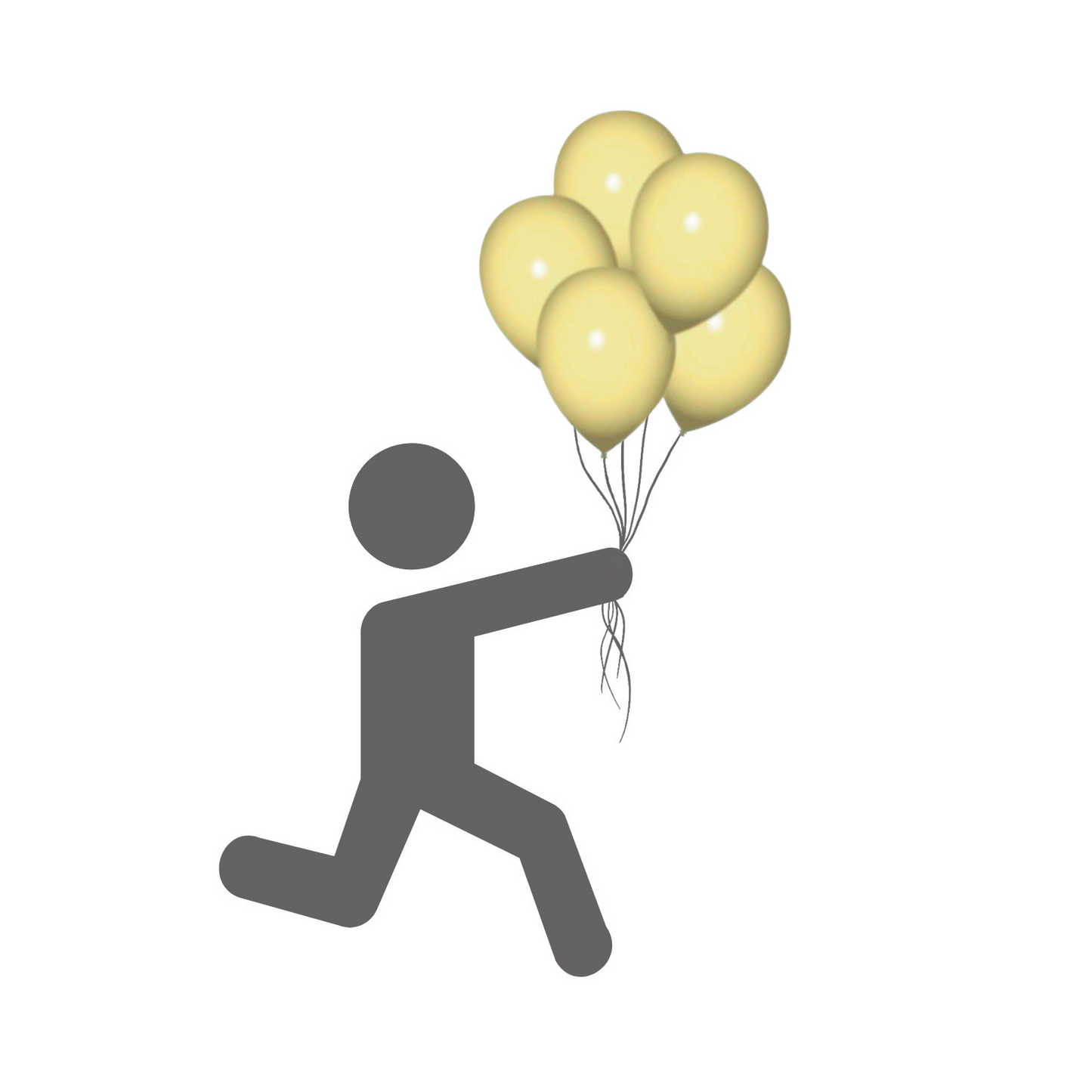 Pastel balloon yellow