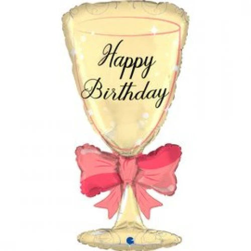 Happy Birthday Sektglas
