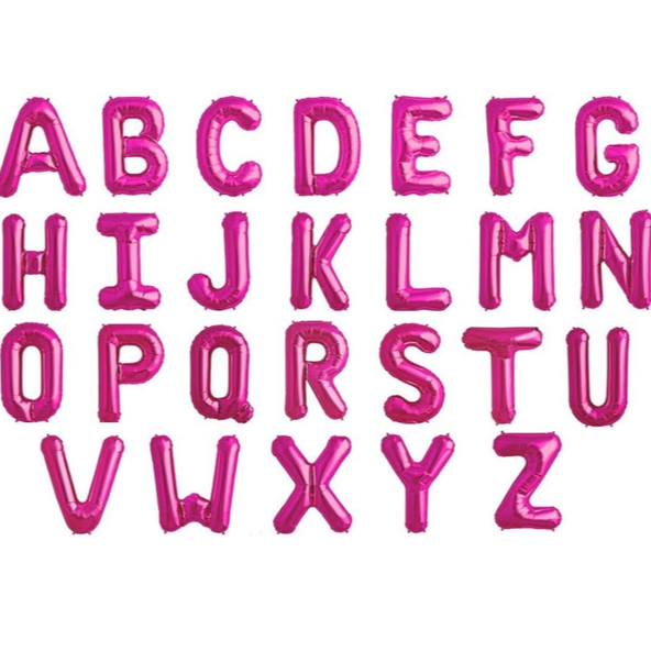 letters magenta
