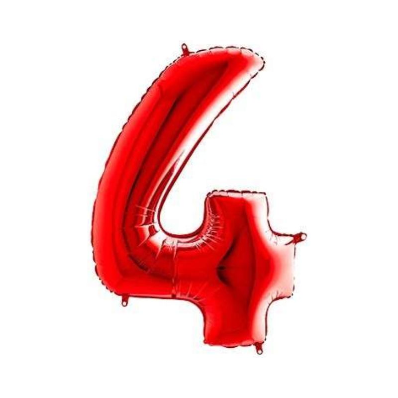Zahlen groß rot