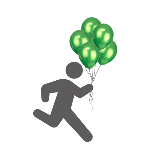 Metallic balloon green