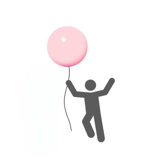 eco-giant balloon light pink