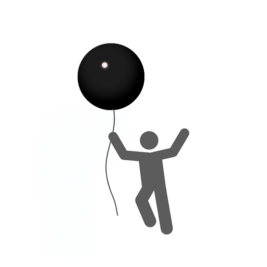 Öko-Riesenballon schwarz