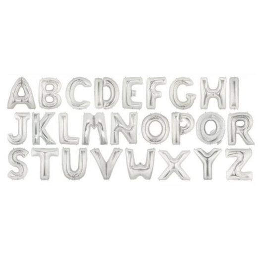 Buchstaben silber