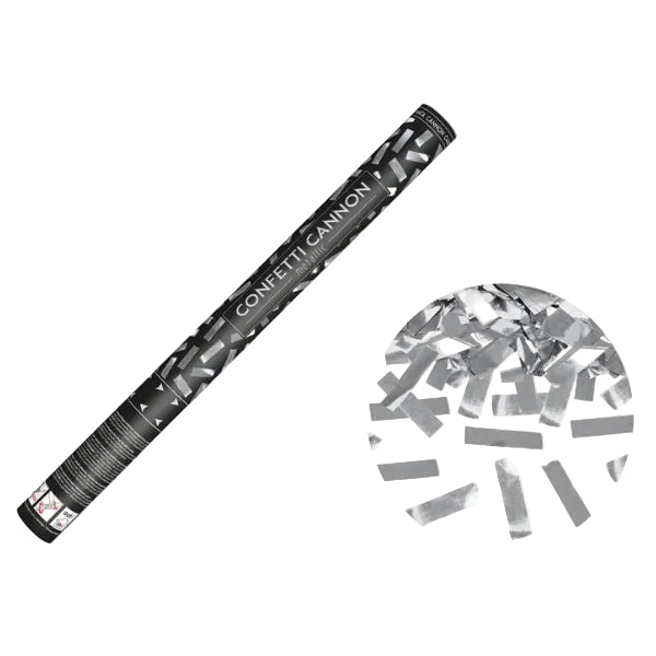 Konfettikanone Silber