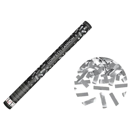 Konfettikanone Silber