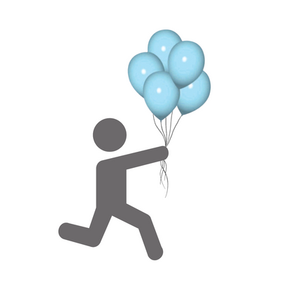 Balloon light blue
