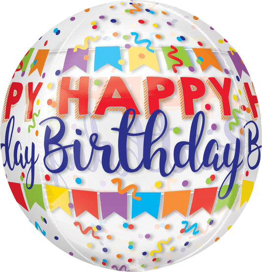 Orbz Happy Birthday Banner