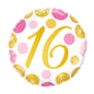 Number Dots Pink and Gold