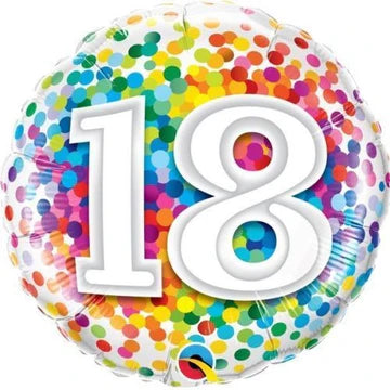 Numbers Confetti Rainbow