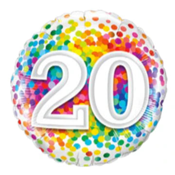 Numbers Confetti Rainbow