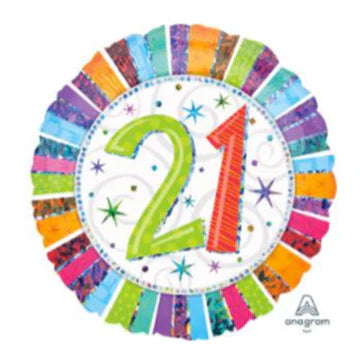 number radiant colored