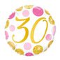Number Dots Pink and Gold