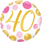 Number Dots Pink and Gold