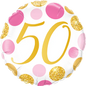 Number Dots Pink and Gold