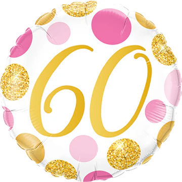 Number Dots Pink and Gold