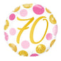 Number Dots Pink and Gold
