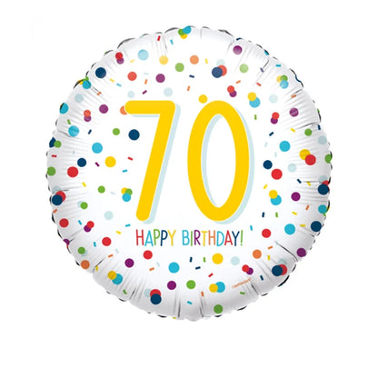 Zahlen Confetti Happy Birthday