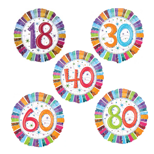 number radiant colored