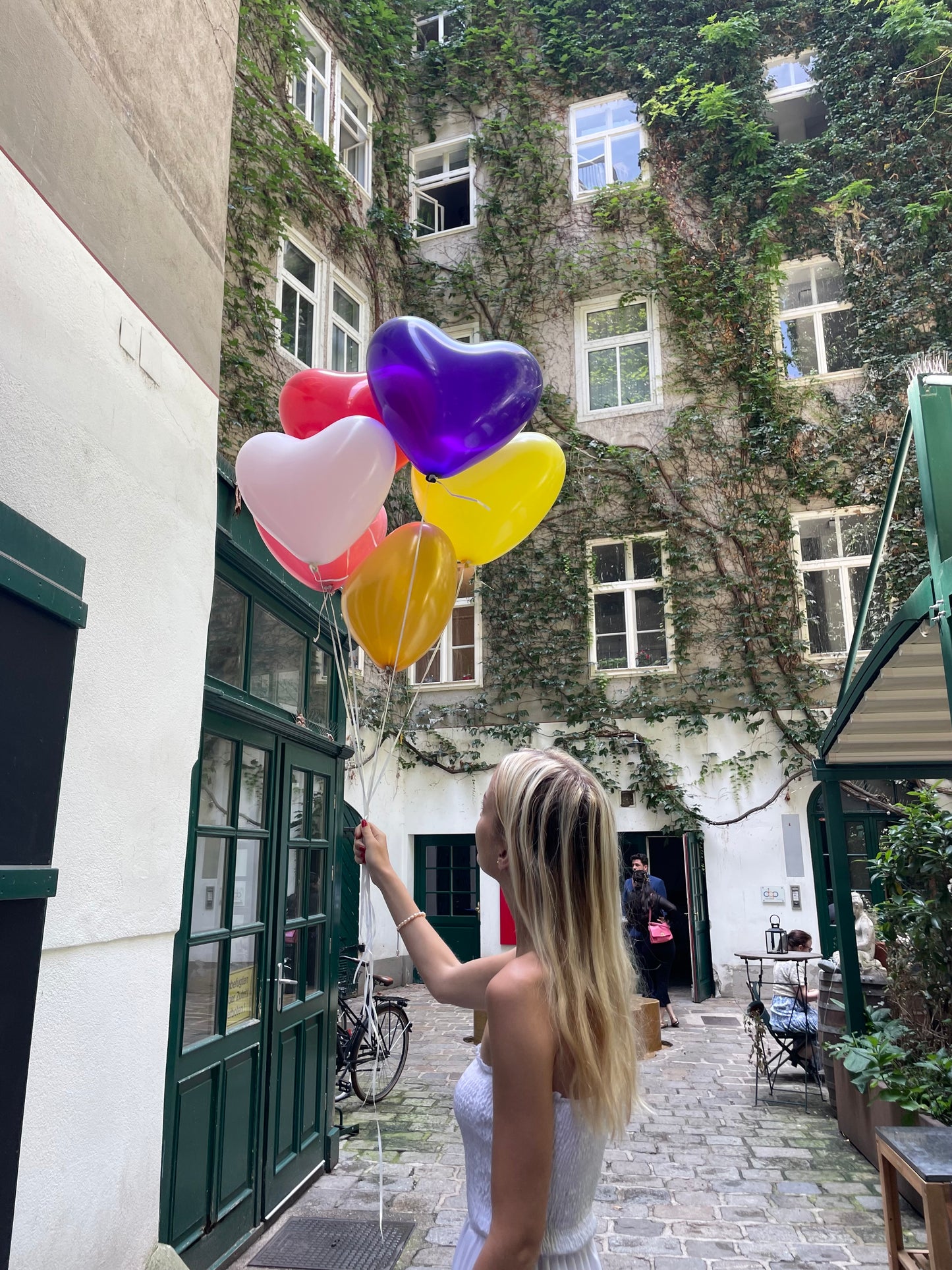 Heart balloon yellow