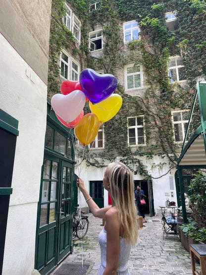 Heart balloon yellow