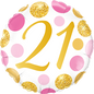 Number Dots Pink and Gold