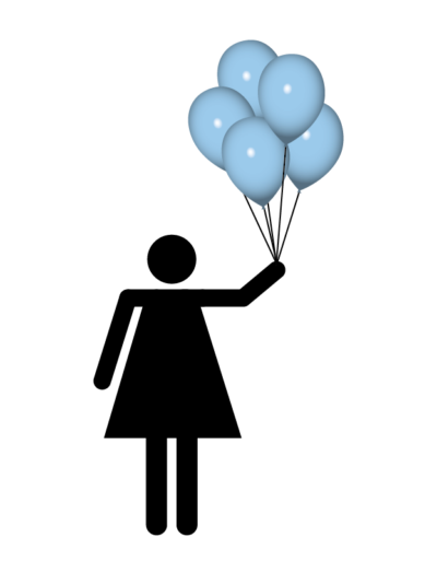 Balloon light blue